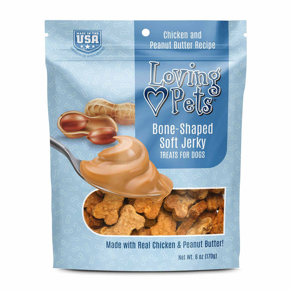 Loving Pets Soft Jerky Dog Treats – Real USA-Sourced Meat Dog Snacks for Training, Puppies & Everyday Reward – Soft, Chewy Dog Treats for Small, Medium & Large Dogs – Wheat & Corn Free