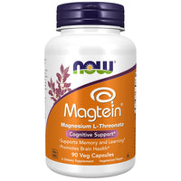 Thumbnail for NOW Foods Supplements, Magtein™ with patented form of Magnesium (Mg), Cognitive Support*, 90 Veg Capsules