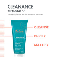 Thumbnail for Avène Cleanance Cleansing Gel Soap Free Cleanser for Acne Prone, Oily, Face & Body, 6.7 Oz
