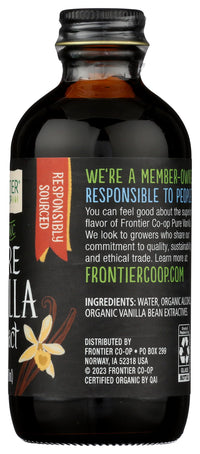 Thumbnail for Frontier Co-op Organic Pure Vanilla Extract, 4 fl oz - For Coffee, Syrups, and Baking