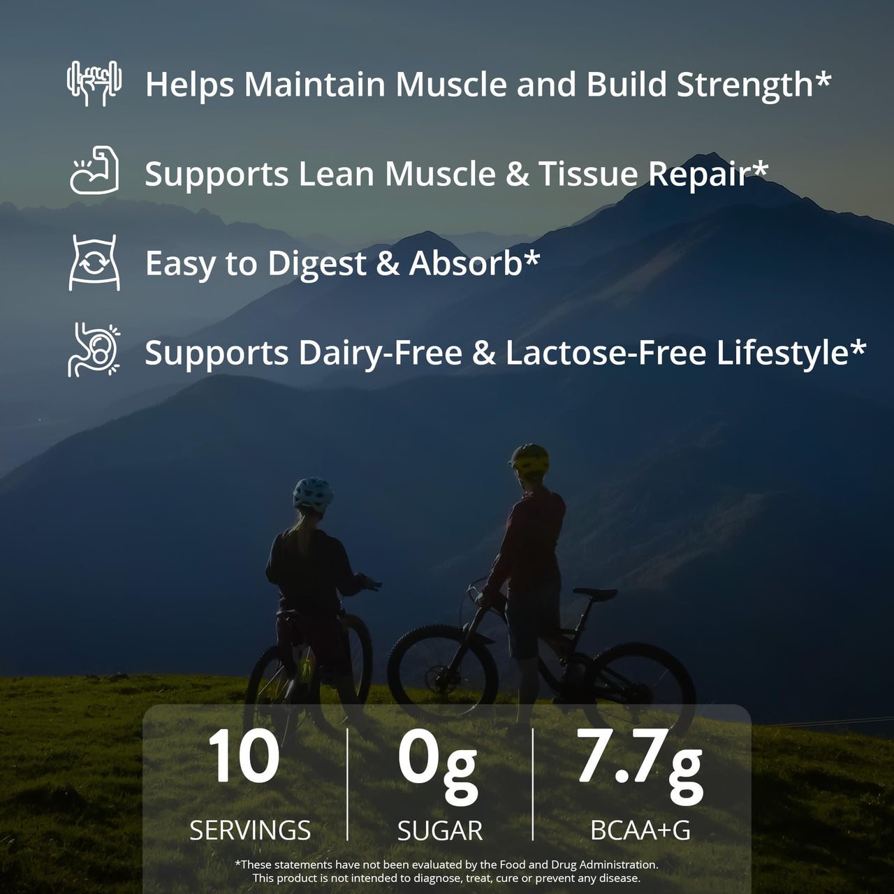 MRM Nutrition Egg White Protein - Sugar Free Chocolate Flavored Powder, 23g Fat-Free Protein with Digestive Enzymes, Free of Dairy, Gluten, and Soy, High Biological Value - 10 Servings