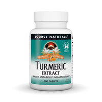 Thumbnail for Source Naturals Turmeric Extract - Supports Healthy Inflammatory Response* - 100 Tablets