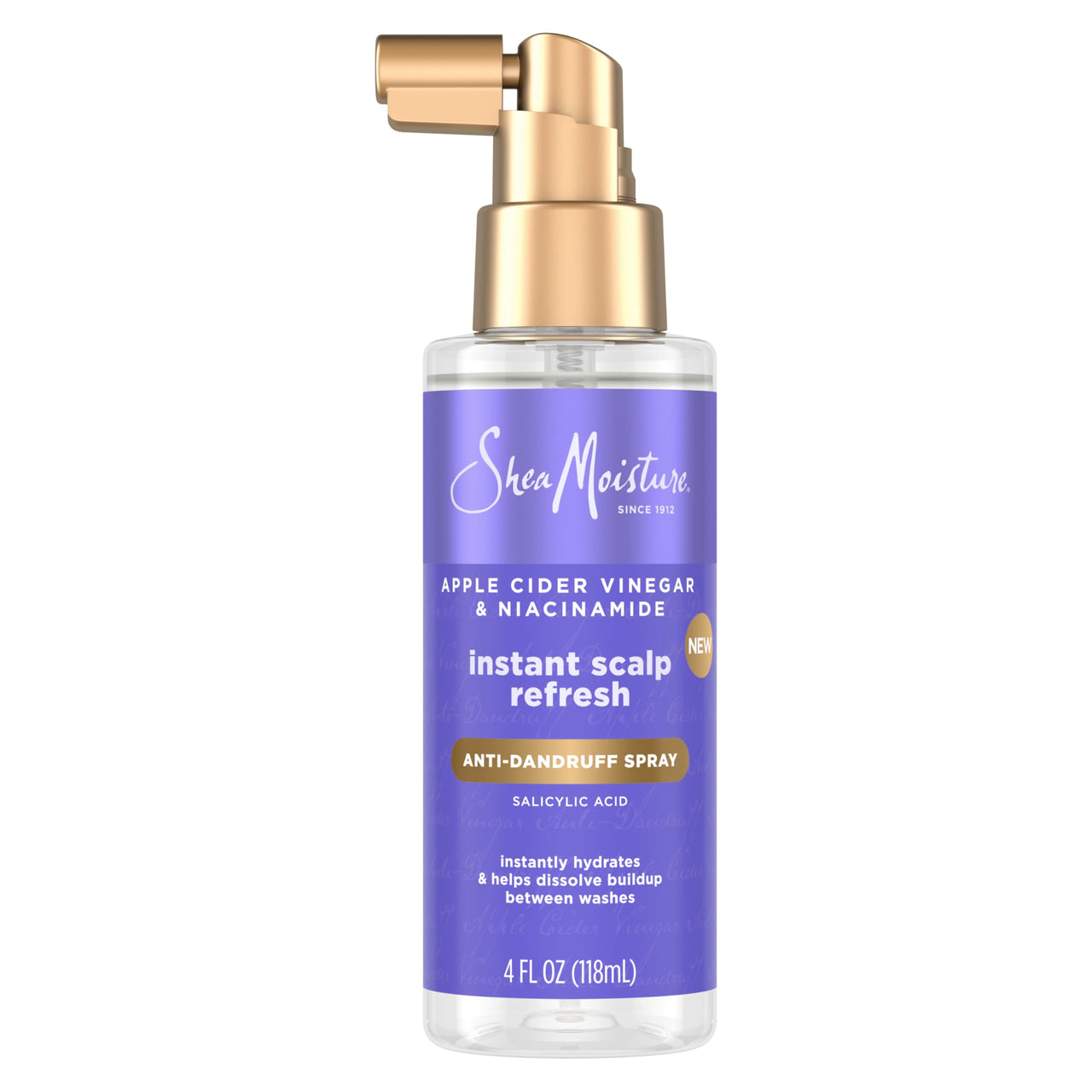 SheaMoisture Dandruff Treatment Instant Scalp Refresh Spray with Salicylic Acid & Scalp Repair Technology, Hydrates Dry Scalp & Controls Itch & Flakes, 4 fl oz