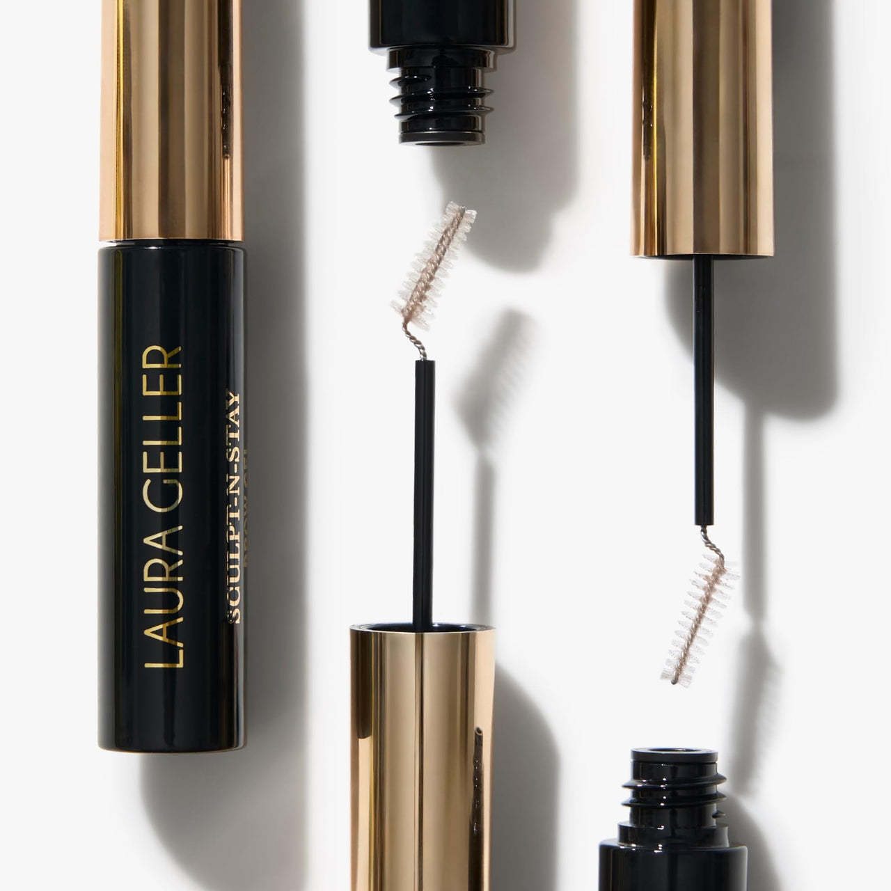 LAURA GELLER NEW YORK Sculpt-n-Stay Clear Brow Gel - Eyebrow Setting Gel - Shapes and Sculpts - Non-Sticky Formula
