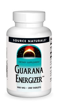 Thumbnail for Source Naturals Guarana Energizer 900 mg Caffiene and Energy - 200 Tablets