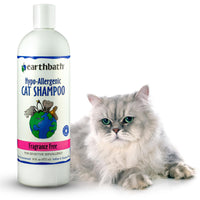 Thumbnail for earthbath, Hypoallergenic Cat Shampoo - Fragrance Free Cat Shampoo for Allergies and Itching, Made in USA, Cruelty Free Cat Wash, Gentle & Soothing Kitty Shampoo - 16 Oz (1 Pack)