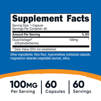 Thumbnail for Nutricost Dihydroberberine Capsules (100mg, 60 Capsules) - More Bioavailable Metabolite of Berberine