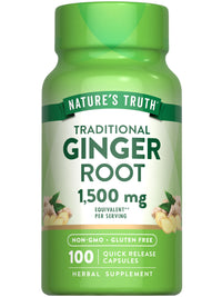 Thumbnail for Nature's Truth Ginger Root Capsules | 100 Count | from Ginger Root Extract | Non-GMO and Gluten Free Supplement