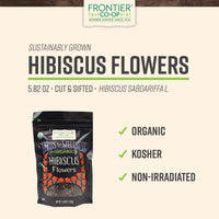 Thumbnail for Frontier Co-op Organic Cut and Sifted Hibiscus Flowers 5.82oz
