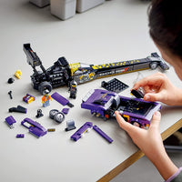Thumbnail for LEGO Speed Champions Mopar Dodge//SRT Top Fuel Dragster and 1970 Dodge Challenger T/A 76904 Building Toy; New 2021 (627 Pieces)
