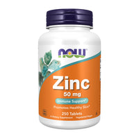 Thumbnail for NOW Foods Supplements, Zinc (Zinc Gluconate) 50 mg, Supports Enzyme Functions*, Immune Support*, 250 Tablets