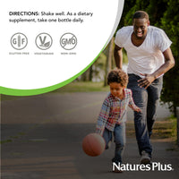 Thumbnail for NaturesPlus Source of Life GOLD Liquid Multi Shot - 1 fl oz, Case of 12 - Tropical Fruit Flavor - Provides Nutrients from 100+ Fruits and Vegetables - 12 Servings