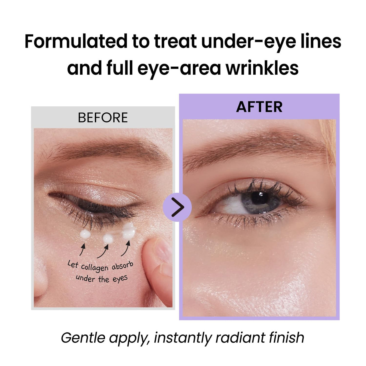 coxir Black Snail Collagen Eye Cream – Firming & Hydrating Snail Mucin, Collagen & Niacinamide for Puffiness, lifting & Dullness under eyes area | Korean Eye Treatment (30ml)