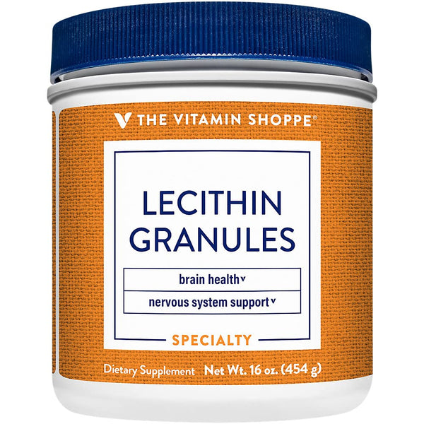 The Vitamin Shoppe Lecithin Granules - Brain Memory & Liver Support | Phosphatidylcholine Complex | 16 oz Powder | 100% Soy-Based