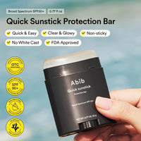 Thumbnail for Abib Quick Sunstick Protection Bar SPF50+ Broad Spectrum, Glowy Sunscreen Stick for Dry & Sensitive Skin, No White Cast, With Centella & Aloe, Korean Sunscreen, 0.77 oz / 22 g