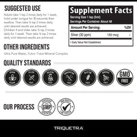Thumbnail for Bioactive Colloidal Silver - 8 oz, Glass Bottle, Vegan, Safe Doses with Highest Effectiveness - Nano Ions, 30 PPM - Immune Support (48 Servings)