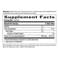 Thumbnail for Country Life Vitamin B12 Gummies – 850 mcg Cyanocobalamin, 120 Count – Vegan, Gluten-Free Gummy Supplement for Energy Metabolism & Nervous System Support – Natural Strawberry Flavor, 2g Sugar