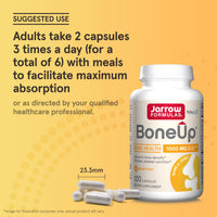 Thumbnail for Jarrow Formulas BoneUp for Bone Density - Vitamin D3 and K2, Calcium Support, 120 Capsules, Provides Skeletal Nutrition, Up to 20 Days Supply