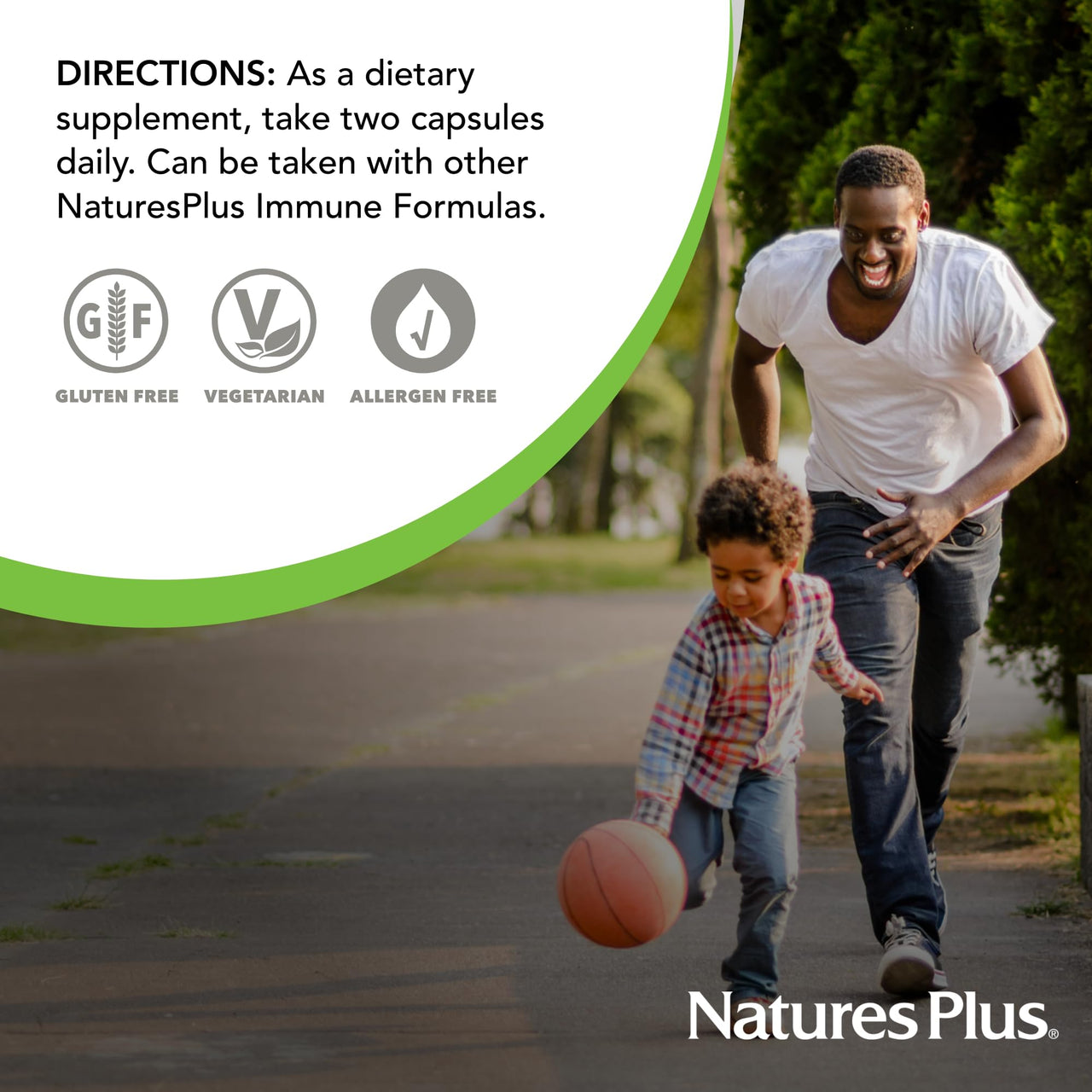 NaturesPlus Immune Boost - 60 Tablets - Enhanced Antioxidant Respiratory Support, Overall Immune System Health - With High-Potency Vitamins & Minerals - Vegetarian, Gluten Free - 30 Servings