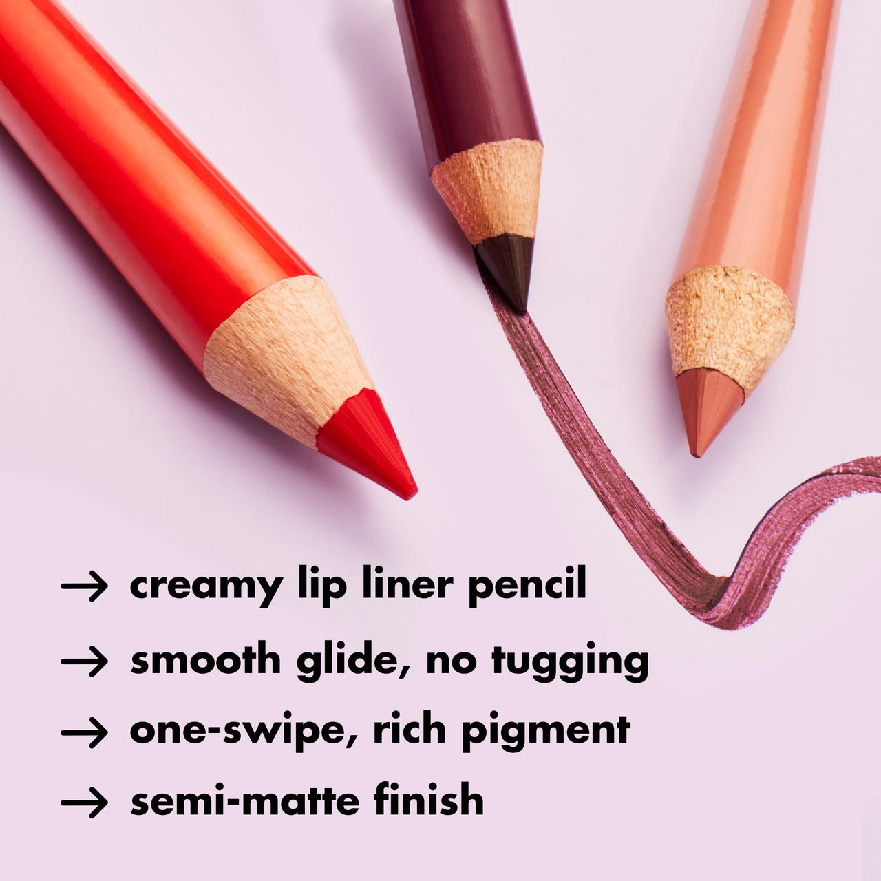 e.l.f. Cream Glide Lip Liner, Highly-Pigmented Pencil For Shaping & Sculpting Lips, Semi-Matte Finish, Vegan & Cruelty-Free, Baddest Beige