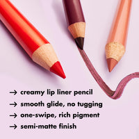 Thumbnail for e.l.f. Cream Glide Lip Liner, Highly-Pigmented Pencil For Shaping & Sculpting Lips, Semi-Matte Finish, Vegan & Cruelty-Free, Plum & Get It