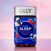 Thumbnail for OLLY Kids Sleep Gummies, 0.5mg Melatonin, L Theanine, Chamomile, and Lemon Balm, Raspberry - 70 Count