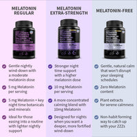 Thumbnail for 12-in-1 Melatonin Sleep Capsules - Natural Sleep Aids for Adults with Melatonin 5mg and Magnesium Glycinate 500mg, Sleep Aid with Ashwagandha, L Theanine, Valerian Root, GABA, 5-HTP (90ct, Pack of 1)