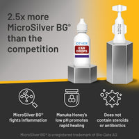 Thumbnail for Absorbine Silver Honey Rapid Ear Care Vet Strength Ear Cleaner + Infection Treatment, 10-Day Regimen for 1 Ear, Safe for Dogs & Cats, Medical Grade Manuka Honey & MicroSilver BG
