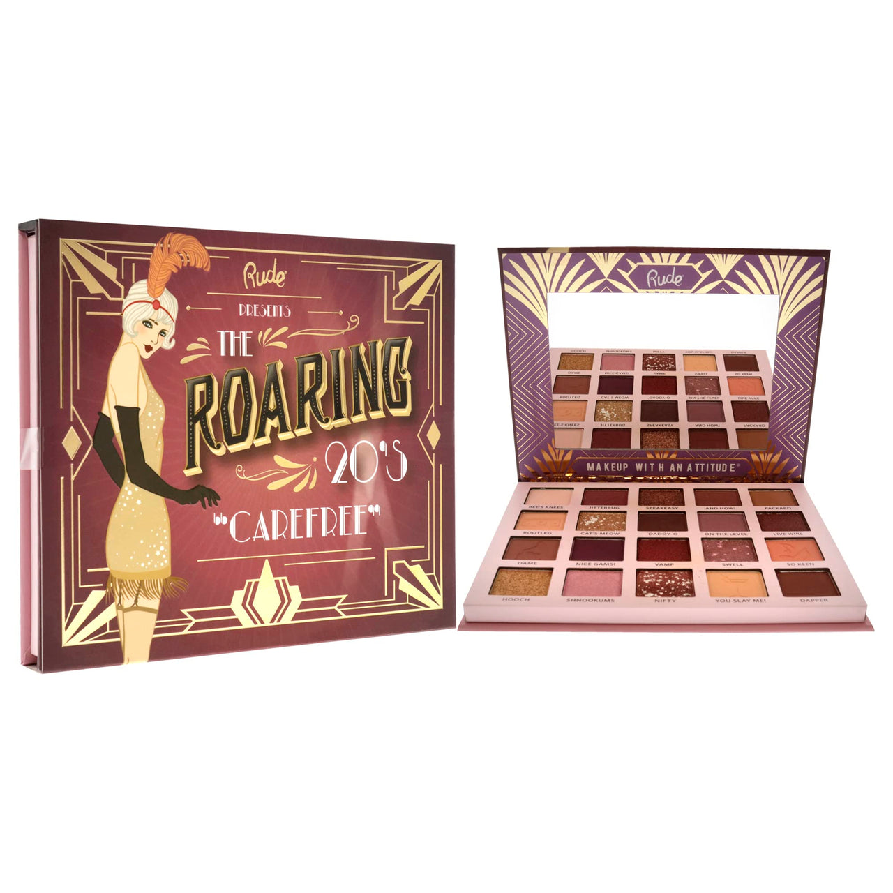 RUDE - The Roaring 20's Eyeshadow Palette - Carefree (Pack of 2)