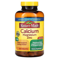 Thumbnail for Nature Made Calcium, Magnesium Oxide, Zinc with Vitamin D3 helps support Bone Strength, Tablets, 300 Count