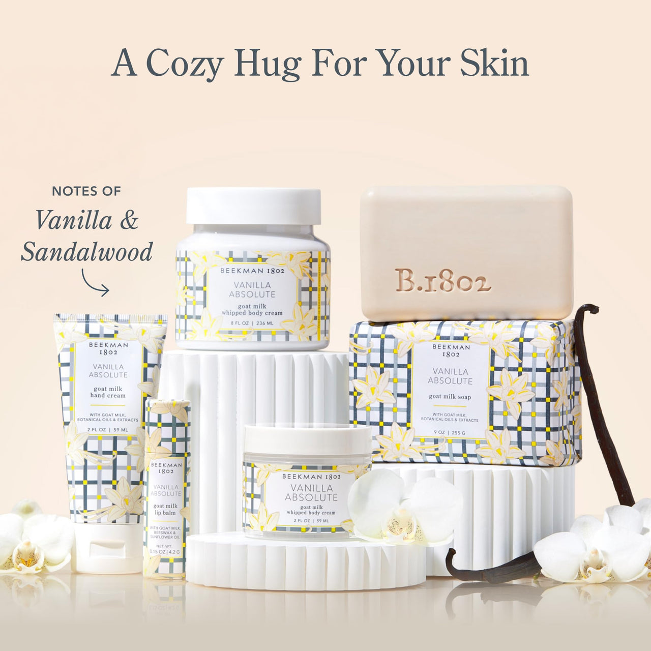 Beekman 1802 Goat Milk Lotion – Body Lotion & Hand Lotion for Dry Skin, Lightweight Non-Greasy Formula with Shea Butter & Jojoba Oil, Cruelty Free, Lotion Pump – Vanilla Absolute