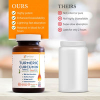 Thumbnail for A1Vitality Turmeric Curcumin NovaSOL 1000mg - Nature's Joint Support Supplements - 185x Bioavailable Than Standard Curcumin - Natural Softgels