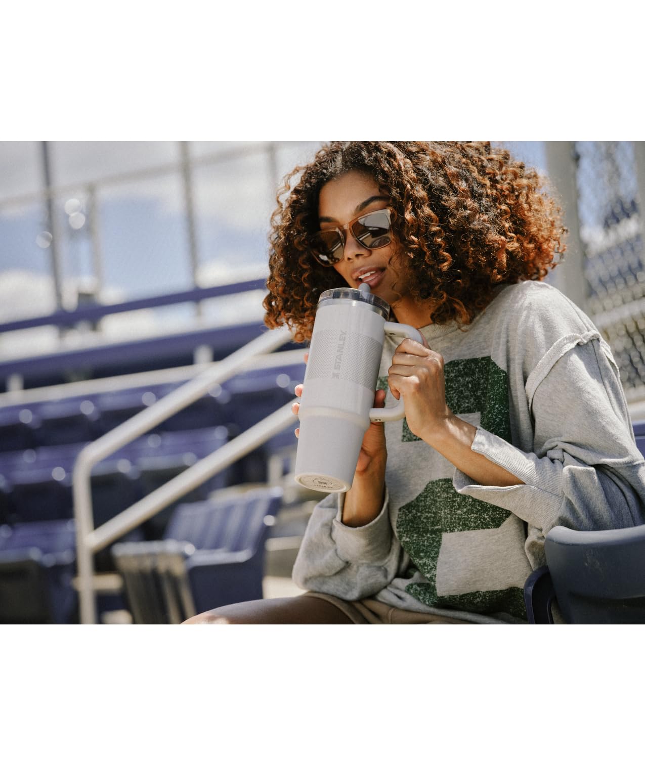 STANLEY Quencher ProTour Flip Straw Tumbler with Leakproof Lid 30 oz | Built-in Straw and Handle | Cup Holder Compatible for Travel | insulated Stainless Steel Cup | BPA-Free | Rose Quartz