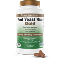 Thumbnail for Red Yeast Rice Gold, 600 mg of Organic Red Yeast Rice - IP6 International - 240 Veg Caps