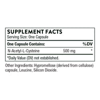 Thumbnail for THORNE NAC - N-Acetylcysteine - 500mg - Supports Respiratory Health and Immune Function*; Promotes Liver and Kidney Detox - 90 Capsules
