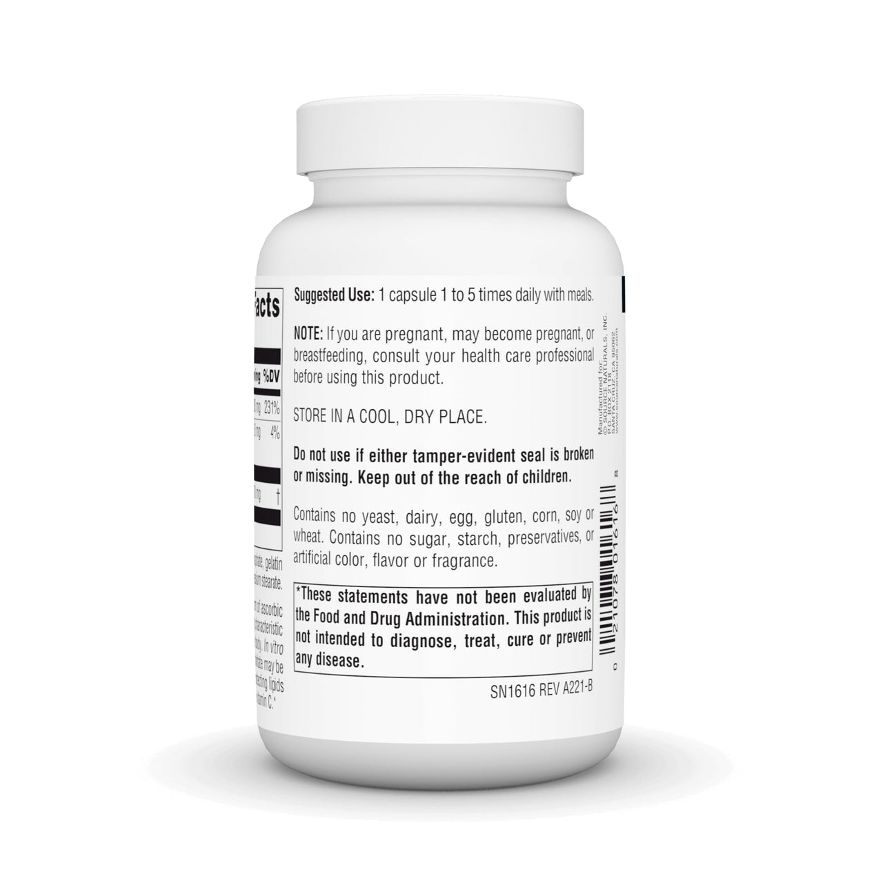 Source Naturals Ascorbyl Palmitate 500mg, 90 Capsules