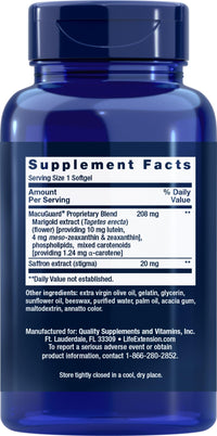 Thumbnail for Life Extension MacuGuard Ocular Support with Saffron, 100 softgels