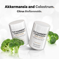 Thumbnail for Codeage GLP-Harmony Companion+ Supplement - GLP-1 Agonist Support - Lion's Mane, Pea, Colostrum, Shilajit, Akkermansia, Elder, Citrus Bioflavonoids, Broccoli, Resveratrol - Non-GMO - 60 Capsules