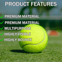 Thumbnail for SHYUJAJIE Tennis Balls, 20 Pack Training Tennis Balls,High Elasticity Practice Tennis for Beginner, Exercise Playing Balls for Pet Dog (Multicolour)