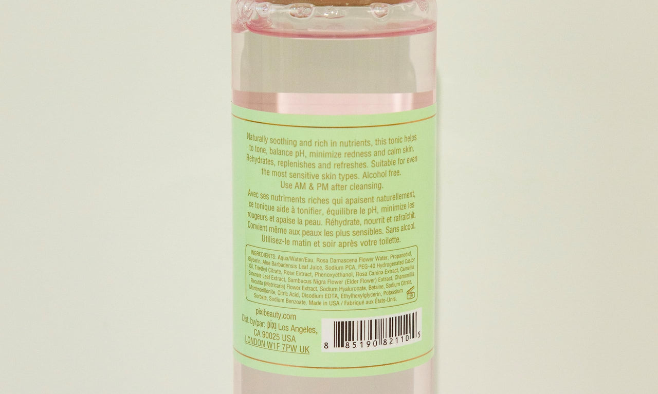 Pixi Rose Tonic Rose Hydrosol Toner Hydrates Skin, Minimize Redness, Rehydrates and Replenishes, 100mL/ 3.4 fl oz