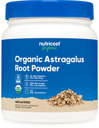 Thumbnail for Nutricost Organic Astragalus Root Powder 1LB - Gluten Free, Non-GMO, Vegetarian