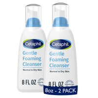 Thumbnail for Cetaphil Oil Free Gentle Foaming Cleanser For Dry to Normal, Sensitive Skin, 8oz Pack of 2, Made with Glycerin and Vitamins B5 and E, Dermatologist Tested, Hypoallergenic, Soap and Fragrance Free