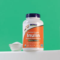 Thumbnail for NOW Foods Supplements, Inulin Prebiotic Pure Powder, Certified Organic, Non-GMO Project Verified, Intestinal Support*, 8-Ounce