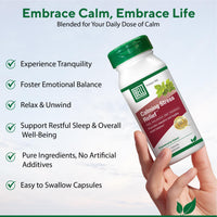 Thumbnail for Bell Lifestyle Calming Stress Relief Herbal Blend with 5-HTP & GABA for Stress Support and Relaxation, 60 Veggie Capsules