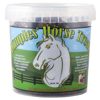 Thumbnail for Dimples Horse Treats with Pill Dimples - 3lb Tub of USA-Made Horse Cookies with Beet Pulp - Tasty, Healthy, & Organic Treats - Equine Pill Dimples for Meds