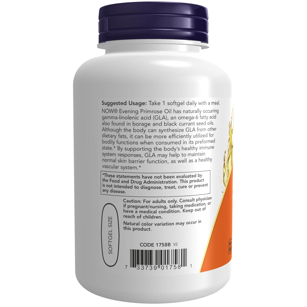 NOW Foods Supplements, Evening Primrose Oil 1000 mg, Cold Pressed, Hexane Free, Vegan Formula, 90 Veg Softgels