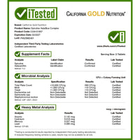 Thumbnail for California Gold Nutrition Spirulina AstaBlue Complex, Contains The Antioxidants Phycocyanin, Chlorophyll, and Astaxanthin, 60 Tablets