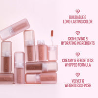 Thumbnail for Kaja Multi-purpose Liquid Eyeshadow & Blush - Whipped Dream | with Cotton Seed Oil, 4 Shades, Buildable, Blendable, Airy Semi-matte Finish, 01 Coral Souffle, 0.17 Oz