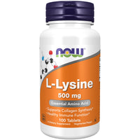 Thumbnail for NOW Foods Supplements, L-Lysine (L-Lysine Hydrochloride) 500 mg, Amino Acid, 100 Count(Pack of 1)