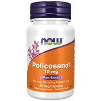Thumbnail for NOW Foods Supplements, Policosanol 10 mg, Blend of Long-Chain Fatty alcohols (LCFAs) Derived from Sugar Cane, 90 Veg Capsules